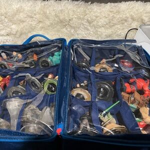 Kids Toy Storage Organizer with Blue Case Disney infinity